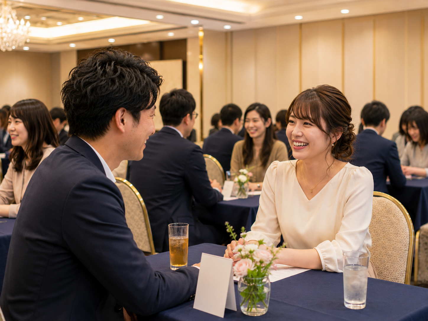 イベントで会話する参加者