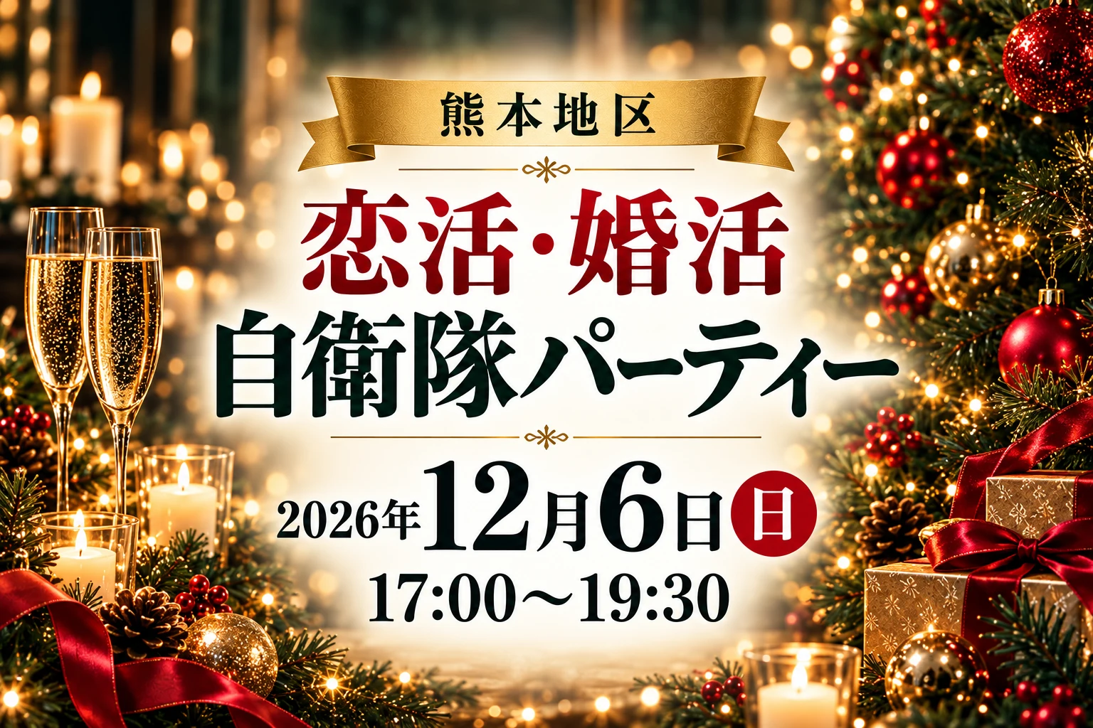 熊本地区 恋活・婚活 自衛隊パーティー 2026年12月6日(日) 17:00〜19:30